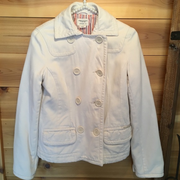 AMERICAN EAGLE LINED PEA COAT/ JACKET - Picture 6 of 11